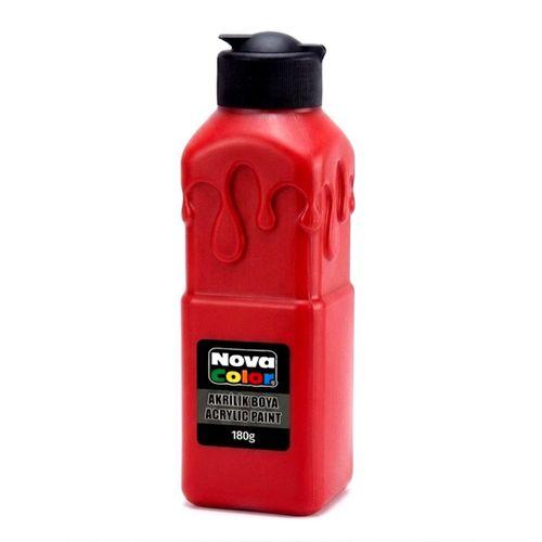 Nova Color Akrilik Boya 180Gr Ateş Kırmızı - 3 adet