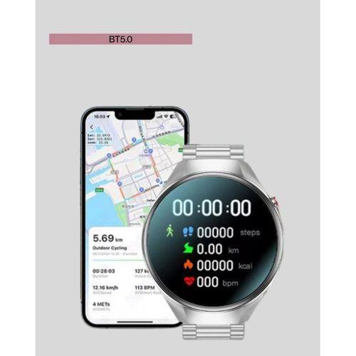 Akıllı Saat Metal Kordonlu Tam Ekran Amoled – Arama Ve Sağlık Takip Özellikli