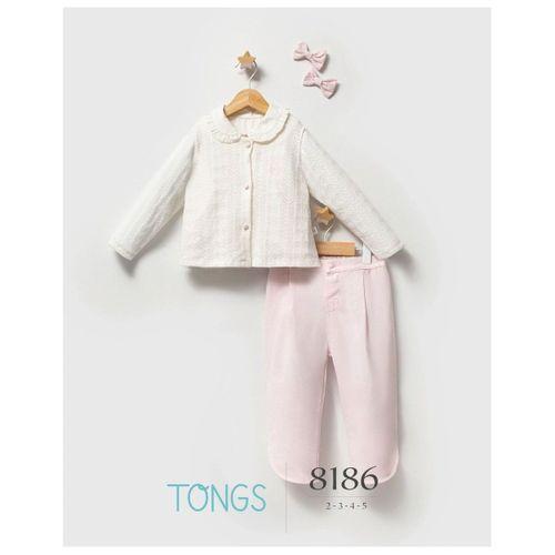 Tongs Baby Tongs Üçlü Takım 8186 Pembe