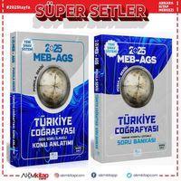 CBA Yayınları 2025 MEB AGS Türkiye Coğrafyası Konu ve Soru Bankası Seti 2 Kitap
