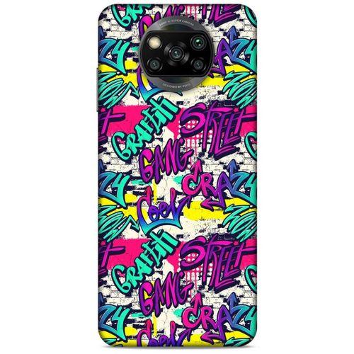 Graffitix (29) Desenli Silikon Kapak Xiaomi Redmi Poco X3 Kılıf