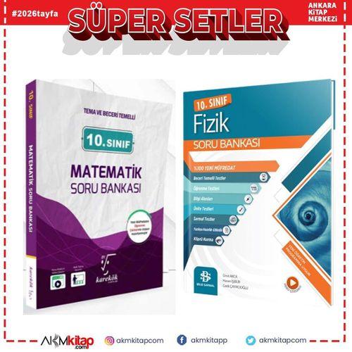 Karekök 10. Sınıf Matematik ve Bilgi Sarmal Fizik Soru Bankası Seti 2 Kitap