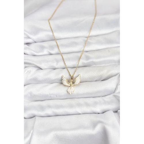 316L Çelik Zincir Gold Renk Anka Kuşu Model Kadın Kolye