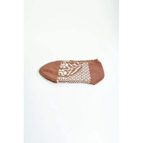 2 Çift El Örgüsü Kışlık Şık Kadın Yün Patik Set 10