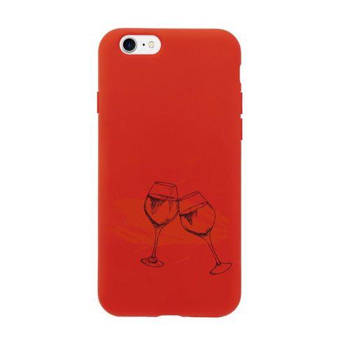 iPhone 7 Spilled Wine Premium Silikonlu Telefon Kılıfı