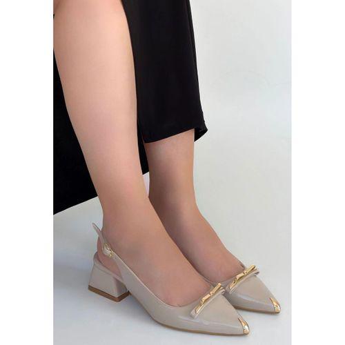 Ricy Bej Rugan Topuklu Ayakkabı