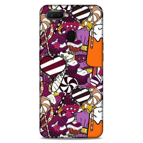 Lopard Oppo Ax7 Uyumlu Kılıf Soyut Sanat (32) Desenli Soft Silikon Kılıf