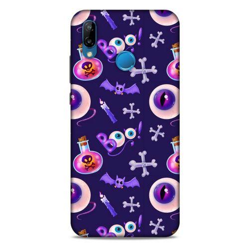 Huawei P20 Lite Uyumlu Kılıf Mor Delisi (21) Koruyucu Kapak Göz