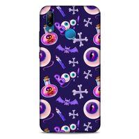Huawei P20 Lite Uyumlu Kılıf Mor Delisi (21) Koruyucu Kapak Göz