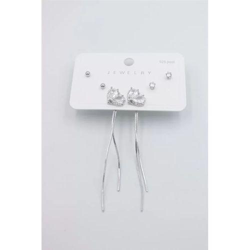 Çoklu Set Küpe - Gümüş