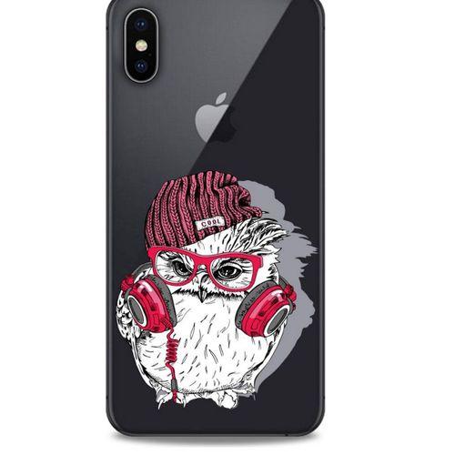 Zoologix (33) Apple iPhone XS Max Şeffaf Kılıf Silikon Desenli
