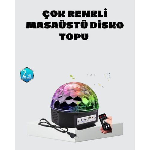 Taşınabilir Mini Disko Topu Lamba – Müzikle Senkronize Işık Efekti ve Parti Atmosferi
