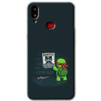 MRCİLETİSİM MRCİLETİSİM Samsung Galaxy A10s Kılıf HD Desen Baskılı Arka Kapak + Temperli Cam - Kaplumbağa Avcısı