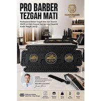 Professional Barber Tezgah Matı Jilet Tasarım 45x20 cm Kalın Kauçuk Kaymaz Isıya Dayanıklı Kuaför Tezgâh Lastiği 723617