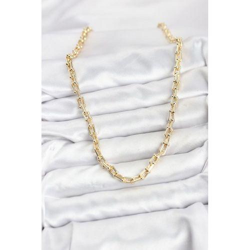 Gold Renk Pirinç Tifani Model Kadın Kolye