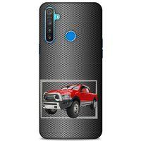 Lopard Oppo Realme 5i Uyumlu Kılıf PickUpX (15) Antişok Kılıf Kırmızı Siyah