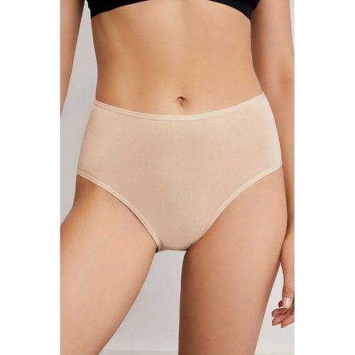 Kadın 3'lü Bato Yüksek Bel Beyaz Siyah Ten Slip Külot-700