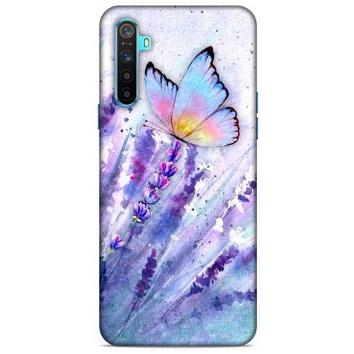 Realme 6i Uyumlu Kılıf Mor Delisi (47) Crystal Flex Kılıf Kelebek