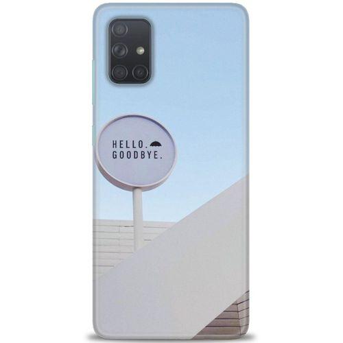 Samsung Galaxy A71 Kılıf HD Baskılı Kılıf - Hello GoodBye + Tam Ekran Koruyucu