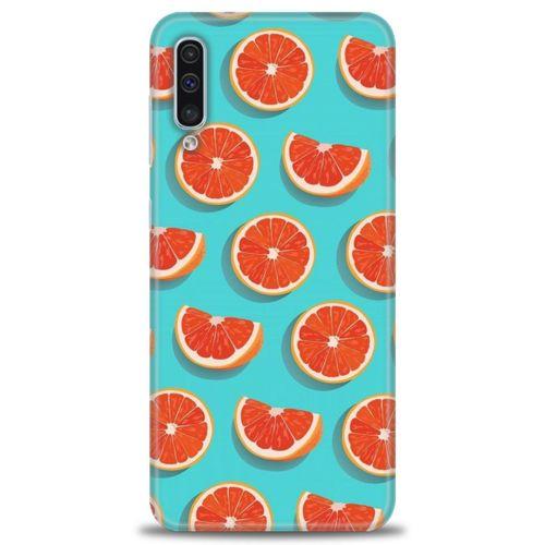 Samsung Galaxy A50 Kılıf HD Baskılı Kılıf - Portakal Dilimleri + Tam Ekran Koruyucu