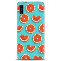 Samsung Galaxy A50 Kılıf HD Baskılı Kılıf - Portakal Dilimleri + Tam Ekran Koruyucu