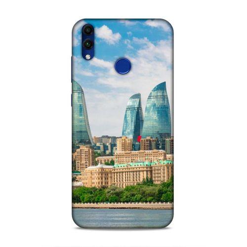 Huawei Honor 8C Uyumlu Kılıf Azarbaijan (4) Koruma Kılıfı Alev Kuleleri