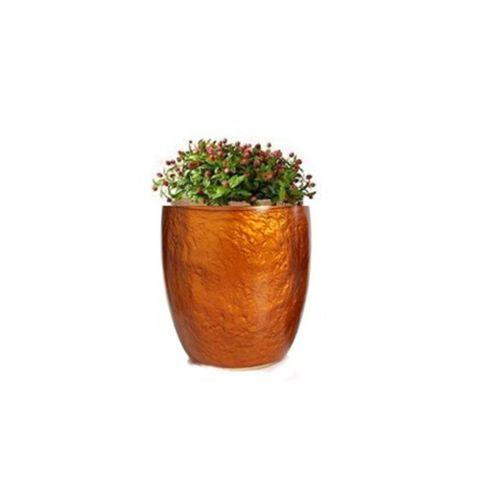 Saksı,Altın Renkli Büyük Boy Çiçeklik 19X19X23Cm