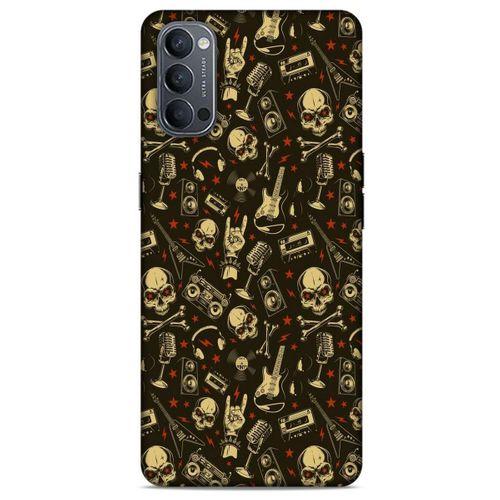 Retro (8) Desen Baskılı Kılıf Renkli Oppo Reno 4 Kılıf