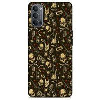 Retro (8) Desen Baskılı Kılıf Renkli Oppo Reno 4 Kılıf