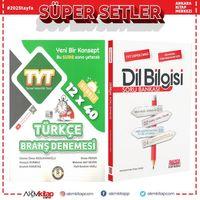Süre Yayınları TYT Türkçe 12 x 40 Branş Denemesi ve AKM Dil Bilgisi Soru Bankası Seti 2 Kitap