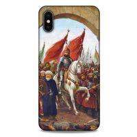 Apple iPhone XS Max Uyumlu Kılıf Ottoman (40) Fit Silikon Kılıf İstanbul'un Fethi