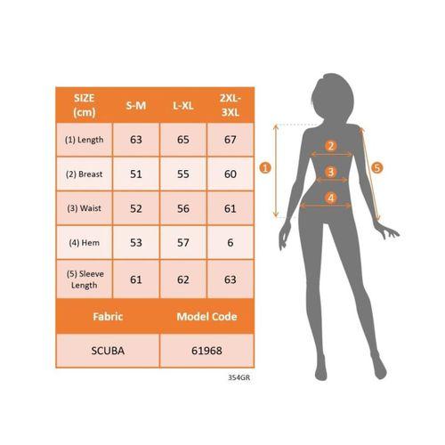 Kadın Uzun Kollu önü Açık Düğmeli Scuba Dalgıç Ceket