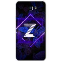 Samsung Galaxy J7 Prime 2 Kılıf HD Desen Baskılı Arka Kapak - Dark Neon Yaprak Z Harfi