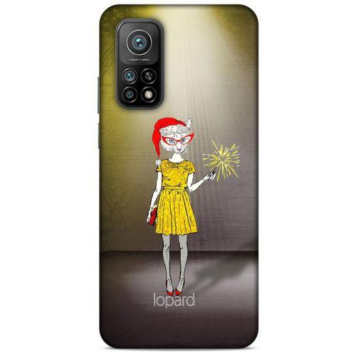 Xiaomi Mi 10T Pro 5G Kılıf FunnyMaX (32) Soft Silikon Kılıf Turuncu Kahve