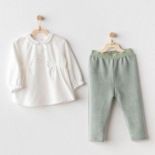 Andywawa AC25134 Cute Bear Friends 2'Li Bebe Takım Green