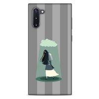 Samsung Galaxy Note 10 Kılıf Depresyon (20) Koruyucu Kılıf Bej Siyah