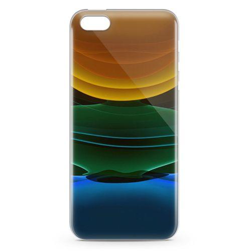 Apple iPhone 5 Kılıf Yer Gök Güneş Arka Kapak Koruma Desenli Full Koruyucu
