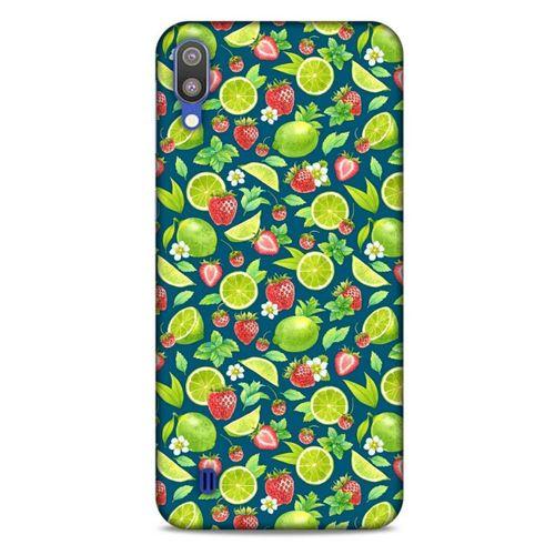 Frutix Çilek Lime  01 Samsung Galaxy M10 Kılıf Desenli Silikon