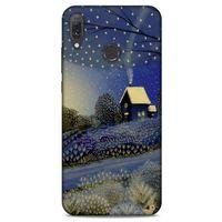 Huawei Y9 2019 Kılıf Snowix (42) Rugged Armor Kılıf Gold Lacivert