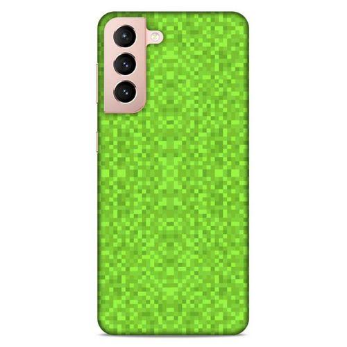 Lopard Samsung Galaxy S21 Uyumlu Kılıf PiXel (2) Kabı Yeşil Kahve