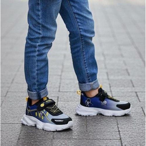 Wisco 065 Siyah-Mavi-Sarı Erkek Çocuk Spor Ayakkabı