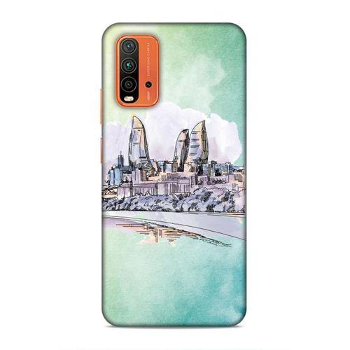 Xiaomi Redmi Note 9 4g Uyumlu Kılıf Azarbaijan (2) Kabı Baki Silüet