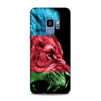 Samsung Galaxy S9 Uyumlu Kılıf Azarbaijan (24) Darbe Emici Kılıf Bayrak Aslan