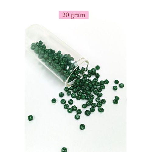 Dökme Cam Kum Boncuk Büyük Boy (6/0) 4 mm - 4 Renk - Toplam 80 Gram - BNC415