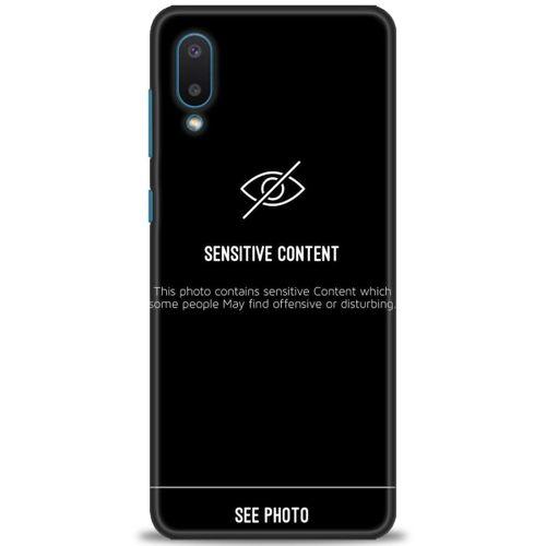 Samsung Galaxy A02 Kılıf HD Baskılı Kılıf - Sensitive Content + Tam Ekran Koruyucu