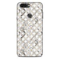Mermer Desenli (37) Tema Silicone Cover Gümüş Gri Vestel Venüs V6 Kılıf