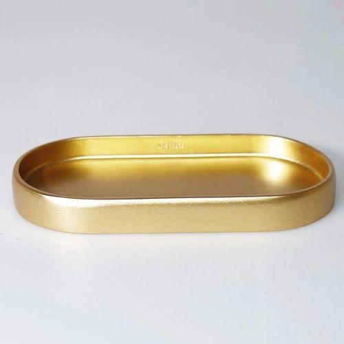 By Selim Linen Altın 5 Parça Polyester Banyo Seti