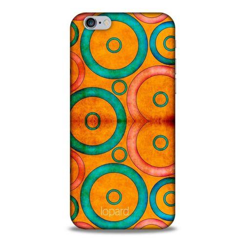 Apple Iphone 6 Kılıf Pastel Renkler (39) Liquid Crystal Kılıf Turuncu Yeşil