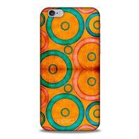 Apple Iphone 6 Kılıf Pastel Renkler (39) Liquid Crystal Kılıf Turuncu Yeşil