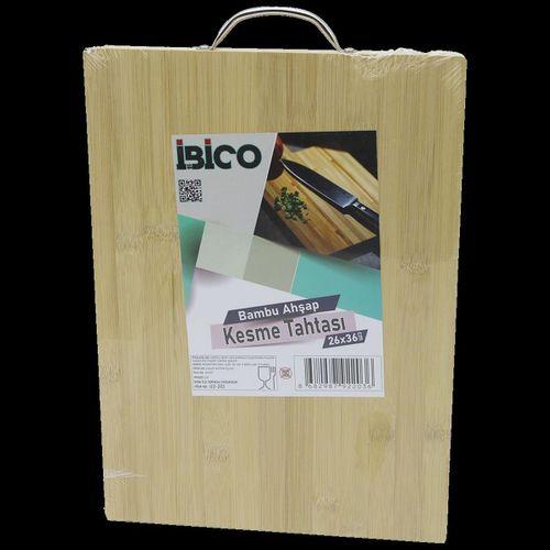 Metal Kulplu Bambu Kesme Tahtası 26x36x1.7 cm